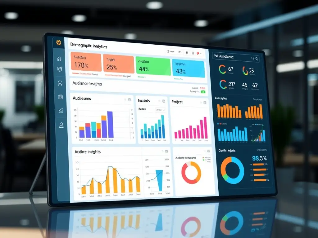 A real-time dashboard displaying key advertising metrics and consumer behavior analytics provided by Vectronis.